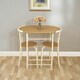 image 2 of Greenhurst 2-Seater Compact Dining Set – Light Oak Table & Chairs for Small Spaces Brown | Buttermilk