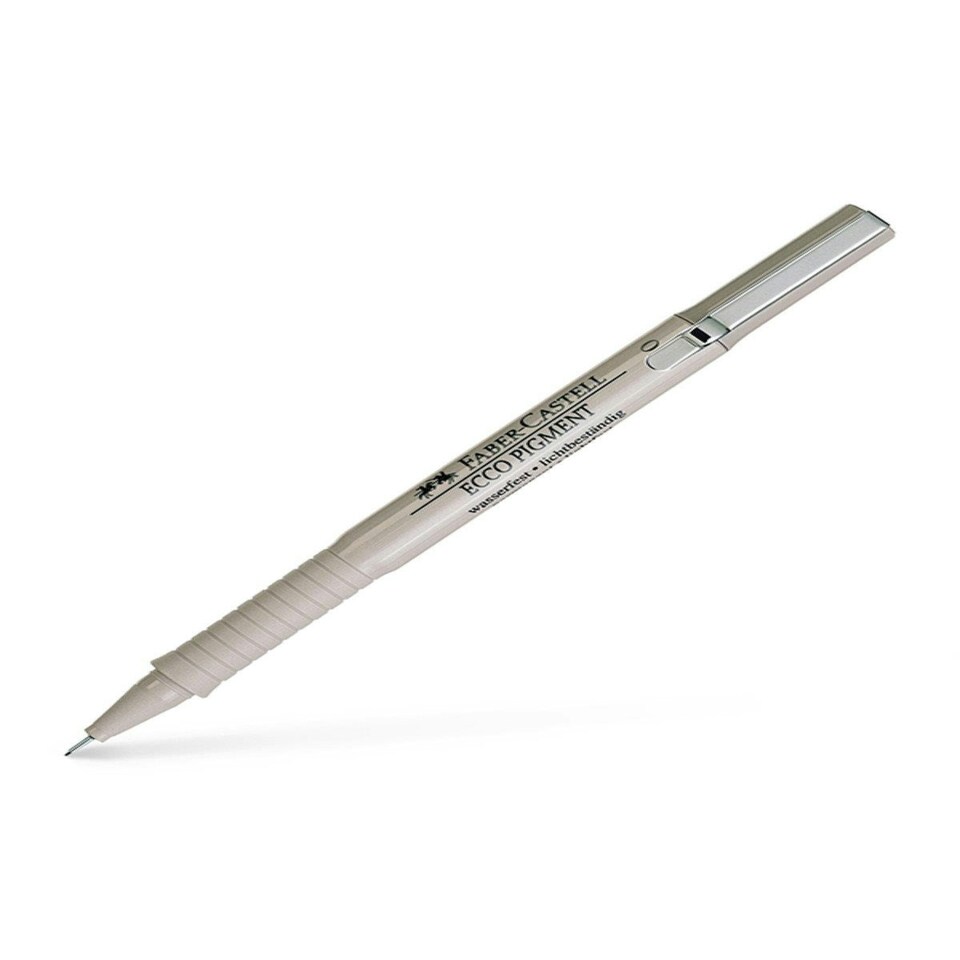 Ecco Pigment Fibre Tip Pen, 0.4mm, Black - Faber-Castell - FC166499