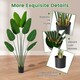 image 5 of COSTWAY 1.9 M Artificial Banana Leaf Tree Potted Fake Plant 1 Pack
