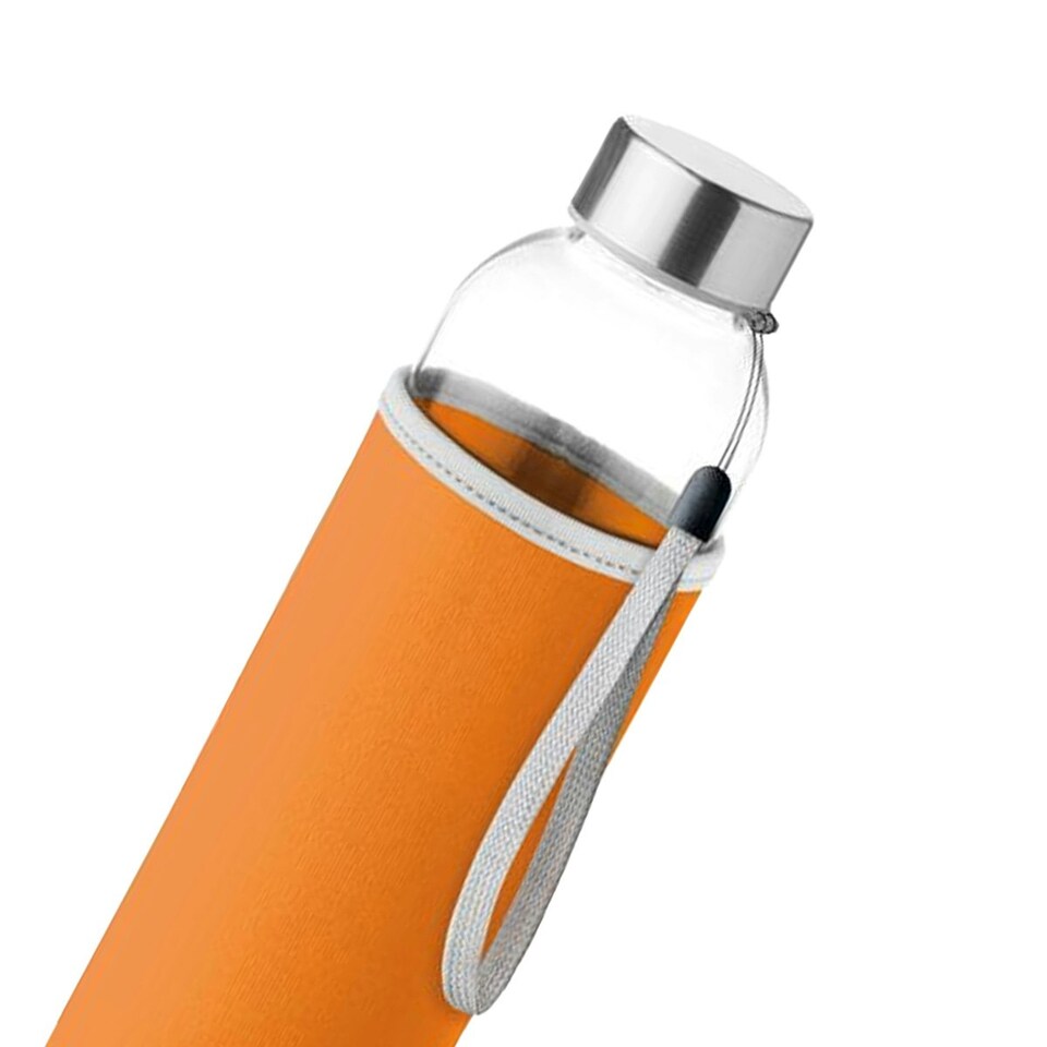 image 1 of MidOcean Utah Glass 500ml Water Bottle - Orange - One Size Orange | One Size