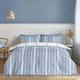 image 2 of Catherine Lansfield Harbour Stripe Blue Duvet Cover Set Blue | Double
