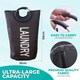 image 2 of 40L Collapsible Laundry Basket, Laundry Hamper with Padded Handles