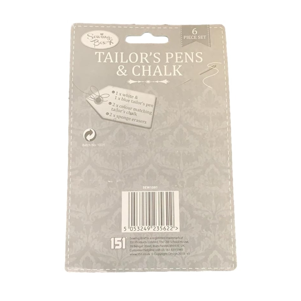 image 1 of Set of 6 Tailors Pens and Chalk by Sewing Box