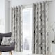 image 1 of Fusion Lennox Eyelet Curtains Grey
