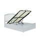 image 1 of Grayson White Wooden Ottoman Bed And Quartz 1000 Pocket Sprung Mattress King Size N/A