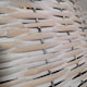 image 10 of 40/58cm Samuel Alexander KD Willow Christmas Tree Skirt Wicker Rattan- Medium White Wash