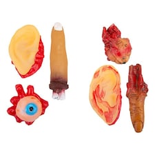 Assorted Severed Body Parts Halloween Prop Decorations - Pack of 3