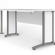 image 10 of Prima Desk 150cm in White with Silver Grey Steel Legs