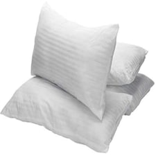 Stripe Bed Pillows Pack of 4 Hollowfibre Filled Hotel Quality Bounce Back