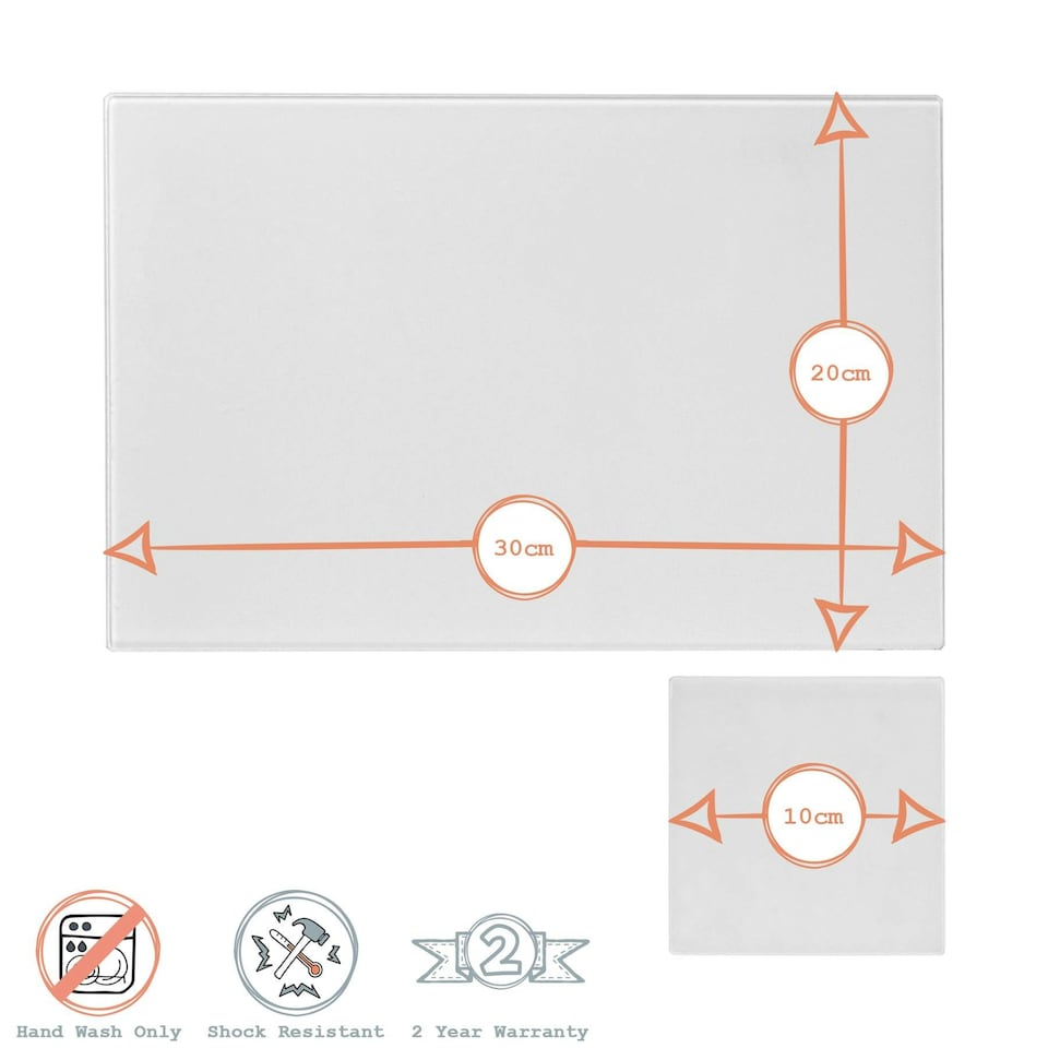 image 1 of Harbour Housewares Glass Table Set - Grey - 30 x 20cm - 12pc Placemats & Square Coasters Grey