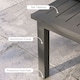 image 4 of Outsunny Aluminium Outdoor Coffee Table Patio Table with Grain Effect