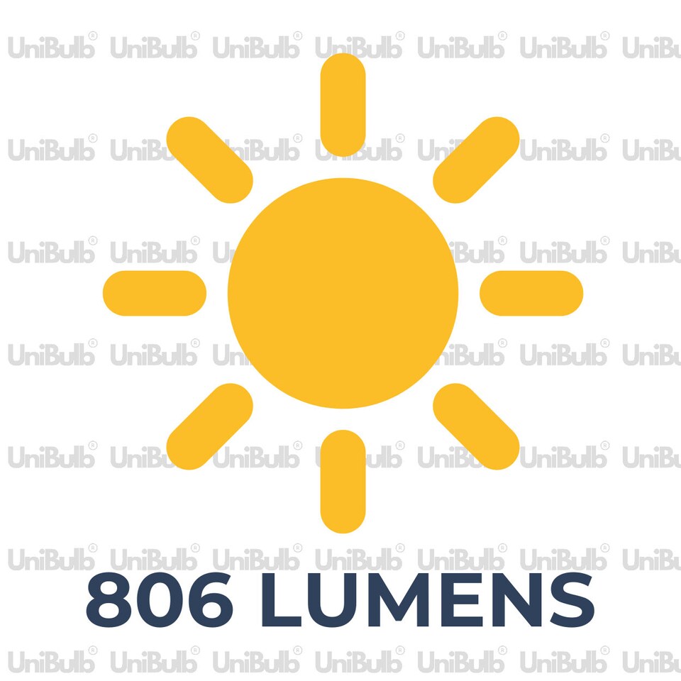 image 1 of UniBulb LED GLS B22 806lm 7.3W 3000K (Warm White) Light Bulb - Pack of 3 | White | Warm White | 3