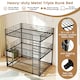 image 4 of COSTWAY Metal Triple Bunk Bed Double Over Double Bunk
