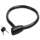 image 1 of Sport Direct 18mm x 80cm Armoured Cable Bike Lock Black