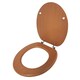 image 4 of 18" MDF Universal Bathroom WC Toilet Seat Quick Easy Fit Wooden 18 inch Coloured Black