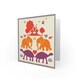 image 2 of Elephants Tortoise House Art Blank Just to Say Card