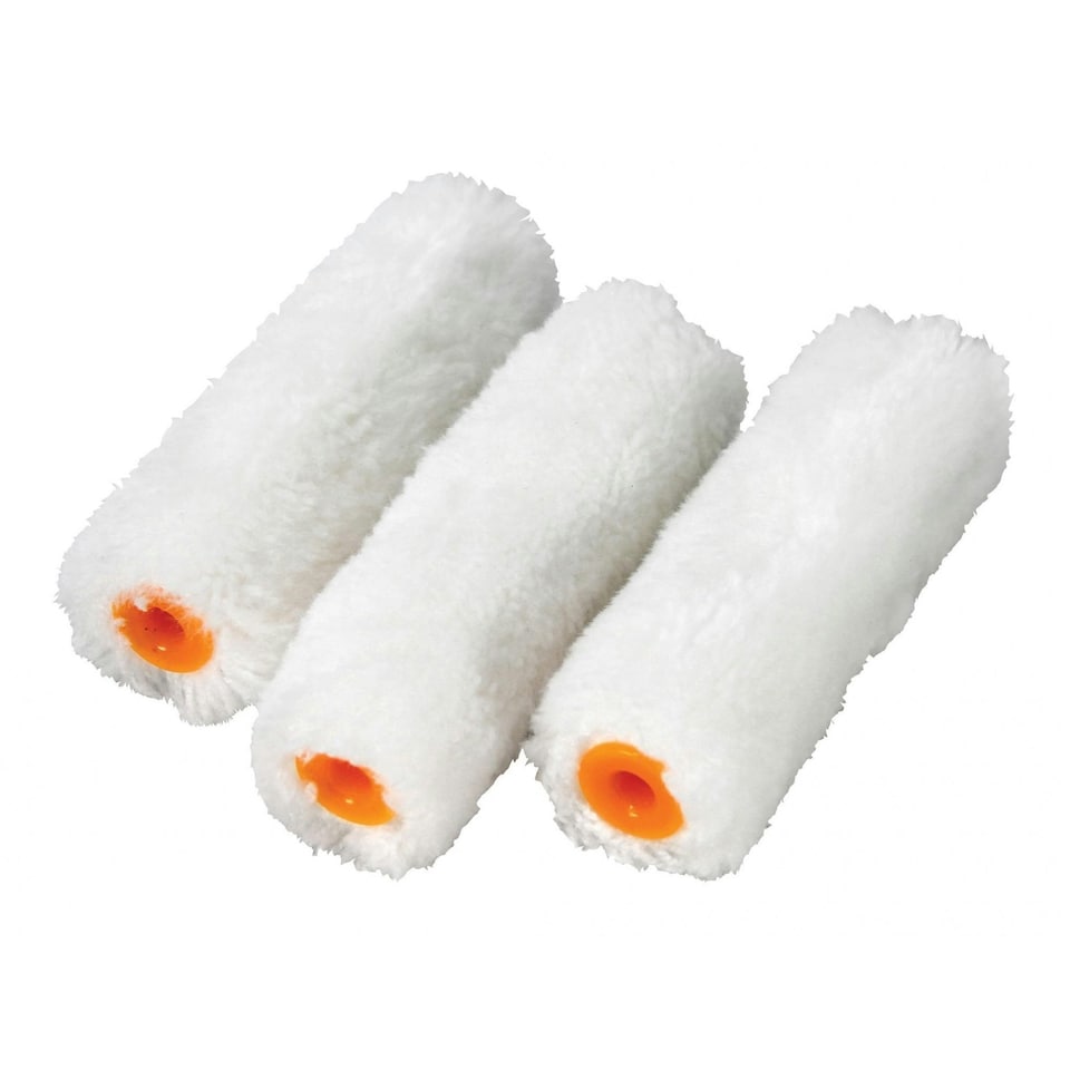 Faithfull Medium Pile Mini Roller Refill - Multi Colour - 100 mm (4in)