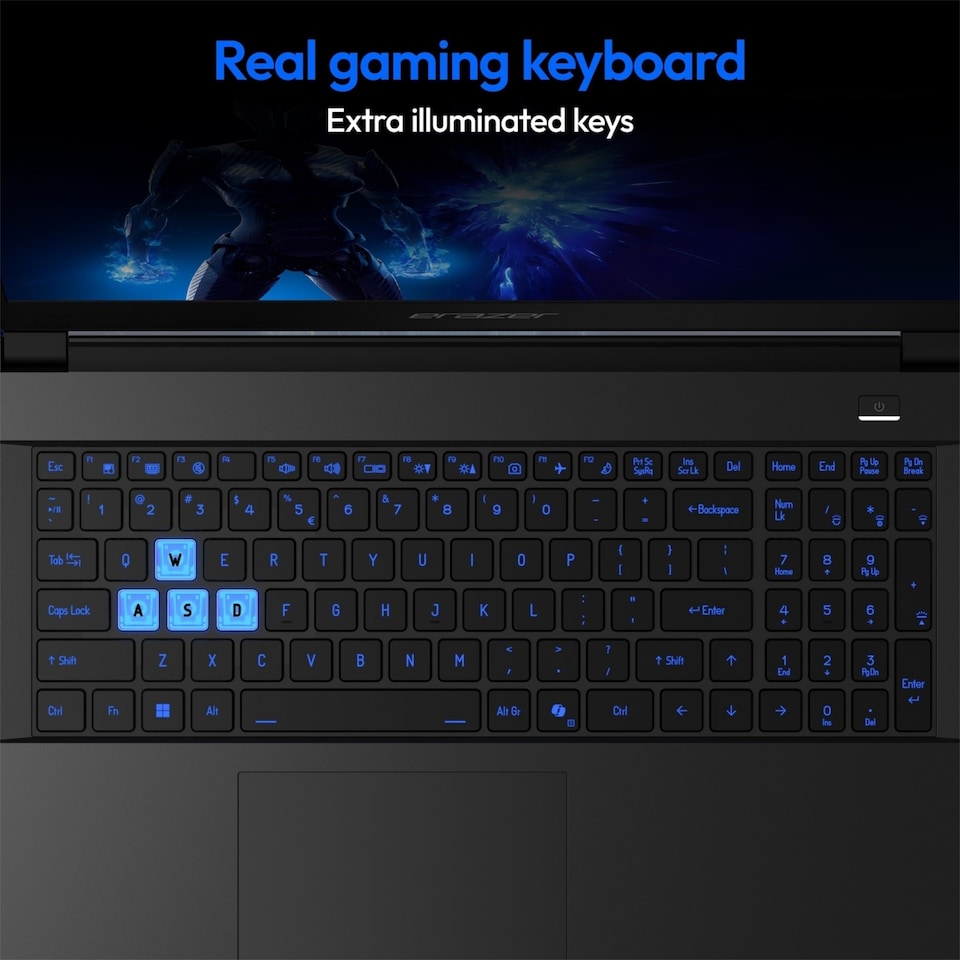 image 1 of Medion Erazer Deputy 15 P1 Intel Core i5-13420H 16GB RAM 1TB SSD RTX 5060 15 Inch Full HD IPS 144Hz Windows 11 Home Gaming Laptop - Black - 30041433