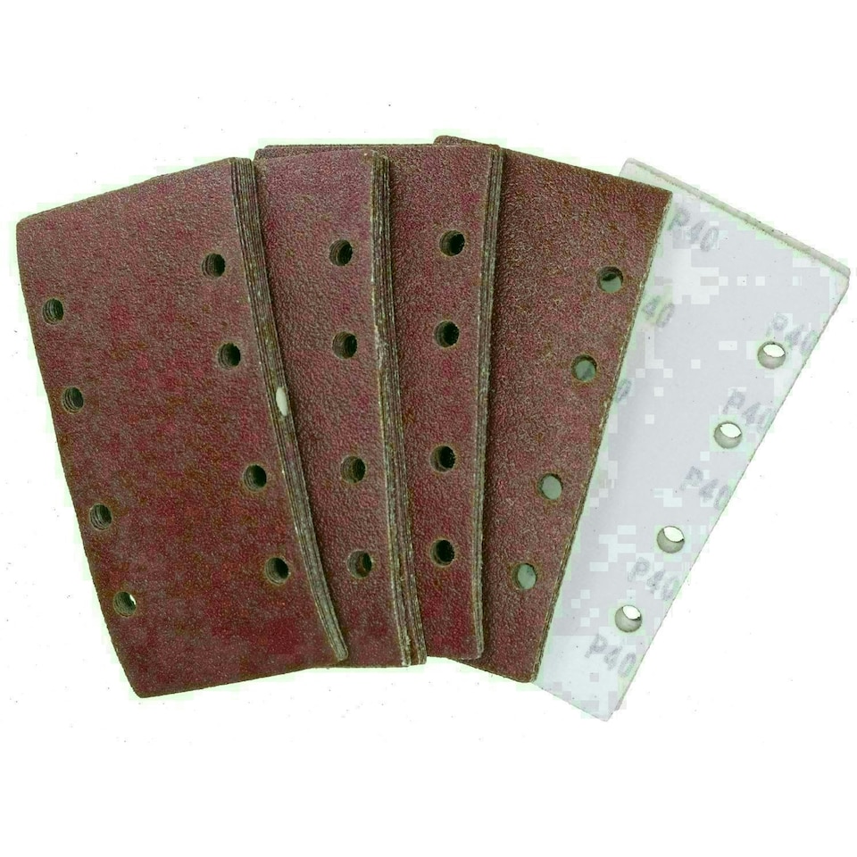 image 1 of Hook/Loop 1/3 Sheet Sanding Sander Sandpaper Pads 50 Pack 40 Grit