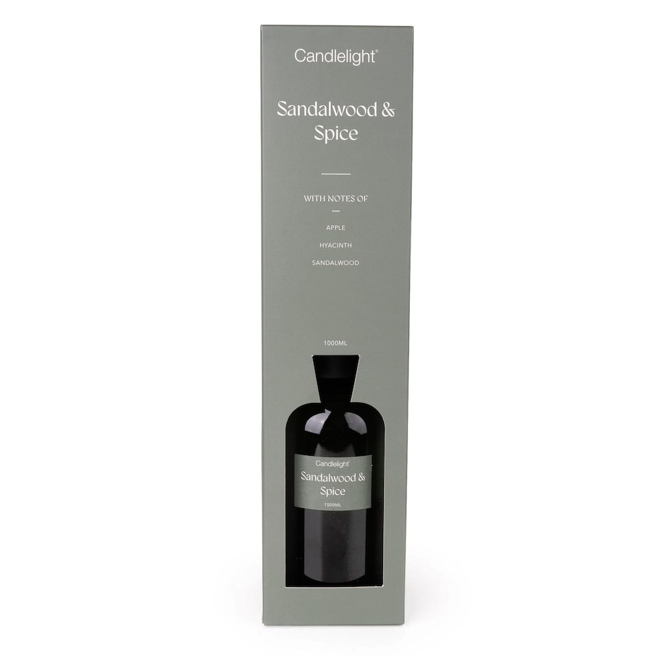 image 1 of Candlelight Reed Diffuser 1000ml - Sandalwood & Spice