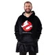 image 1 of Ghostbusters Mens Logo Blanket Hoodie - Black/Red/White - One Size