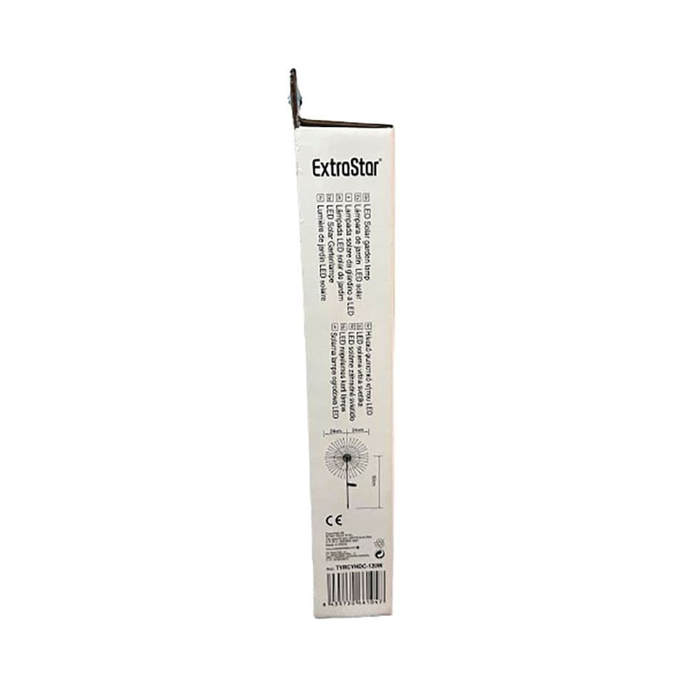 image 1 of Solar LED Garden Stake Light 120 LEDs Warm White 3000K Adjustable Waterproof IP44 Outdoor Lamp