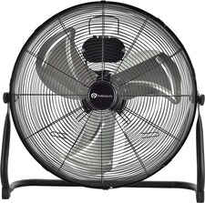 PureMate 20-Inch High-Velocity Chrome Floor Fan