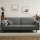 image 2 of Yaheetech Fabric 3-Seater Sofa Bed for Limited Space Grey | Dark Grey