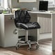 image 2 of Vida Designs Geo Office Chair Computer Desk Table Chair, Black