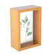 image 1 of Nicola Spring 4 x 6" Deep Photo Frame - Light Wood - 3D Deep Box Picture Frame Portrait Display Case (17.5 x 12.5cm)