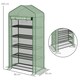 image 5 of Outsunny Widened Mini Greenhouse 5 Tier Green House, 193H x 90W x 49Dcm, Green