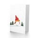 image 2 of Greeting Card Robin Bird Wearing Winter Hat Snowy Landscape Blank For Him Or Her Art Xmas Christmas Card