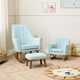 image 4 of Tutti Bambini Jonah Mini Me Children's Rocking Chair - Boucle Ocean Stone Blue