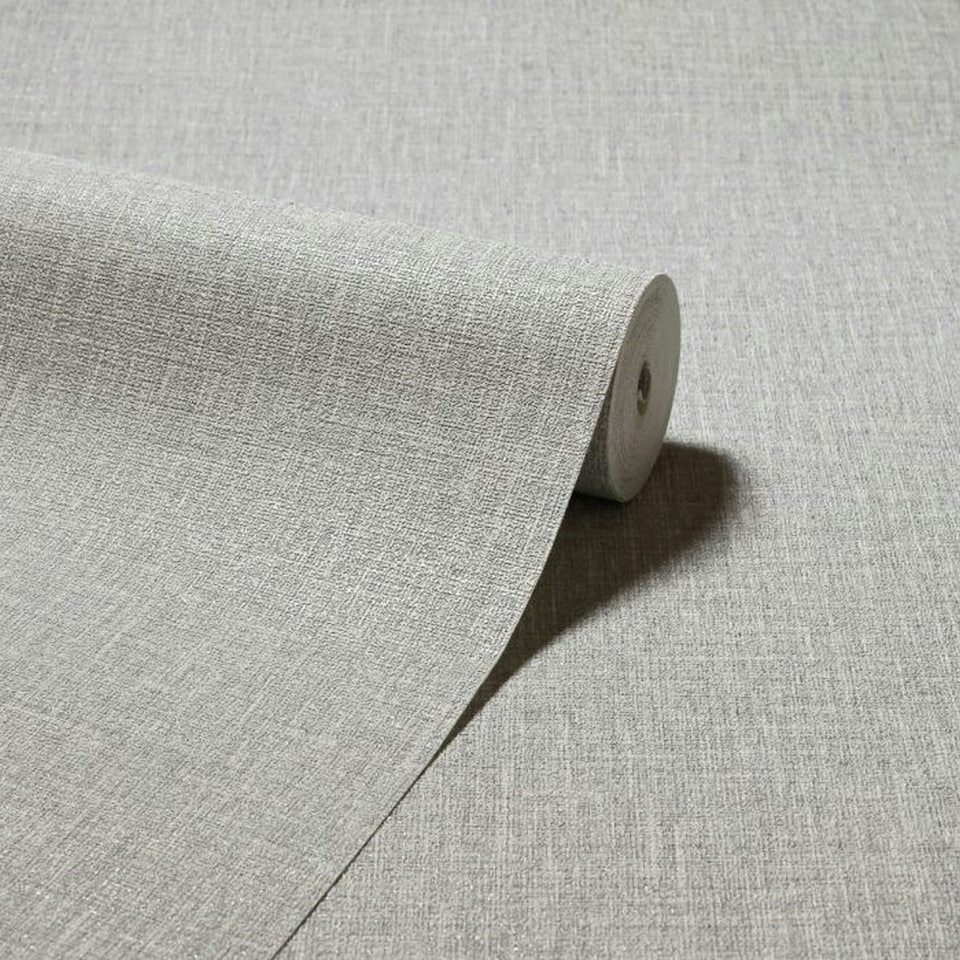 image 1 of Arthouse Country Plain Textured Wallpaper - Grey - One Size | Grey