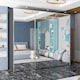 image 2 of Expansive 250cm 3-Door Sliding Mirrored Wardrobe with Integrated Drawers | White, Black, Grey Finish Grey | Grey250cm