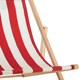 image 5 of Interiors by Premier Durable Red And White Deck Chair, Water Resistant Garden Chair, Adjustable Lawn Chair, Outdoor Chair
