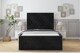 image 1 of Sloomy Vienna Black Naples Bed Frame With Mattress With 50" Upholstered Headboard 6' Super King