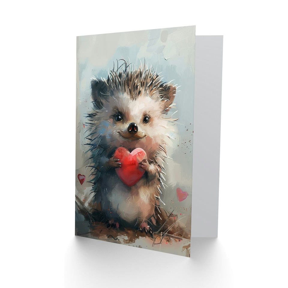 image 1 of Adorable Love Heart Arty Occasion Baby Birthday Card