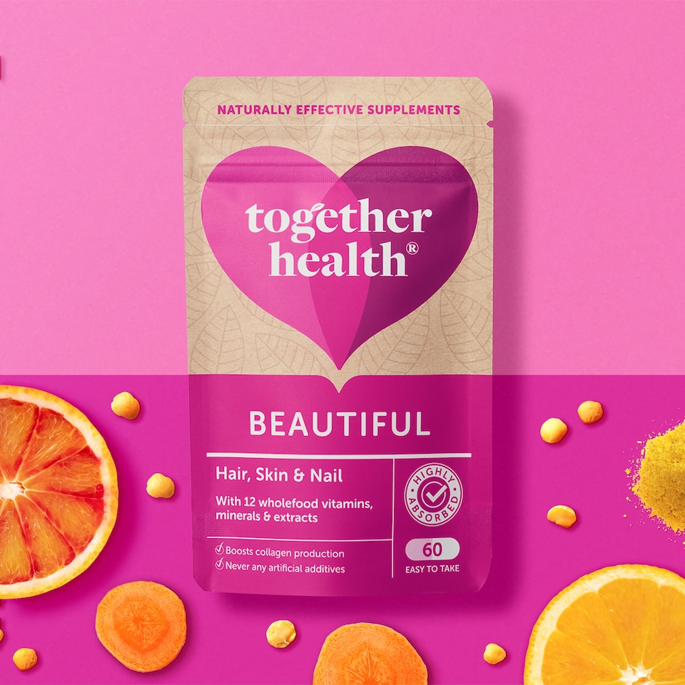 image 1 of Together Health Beautiful Hair Skin Nails 60 Capsules