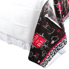 Bridal Bash Plastic Tablecover 259cm x 137cm