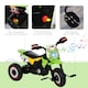 image 2 of HOMCOM Toddler Pedal Tricycle Ride-On Learning Music Lights 18-36 Months Green