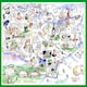 image 2 of Map of Kent - Tim Bulmer 1000 Piece Jigsaw Puzzle