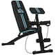 image 1 of HOMCOM Foldable Dumbbell Bench Weight Training, 7 Incline Adjustable, Blue