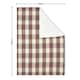 image 5 of Christmas Check Throw with Sherpa Back, Multi-Coloured