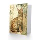 image 2 of Cat Lover Marble Coat Bengal and Porch Plant Watercolour Greeting Card