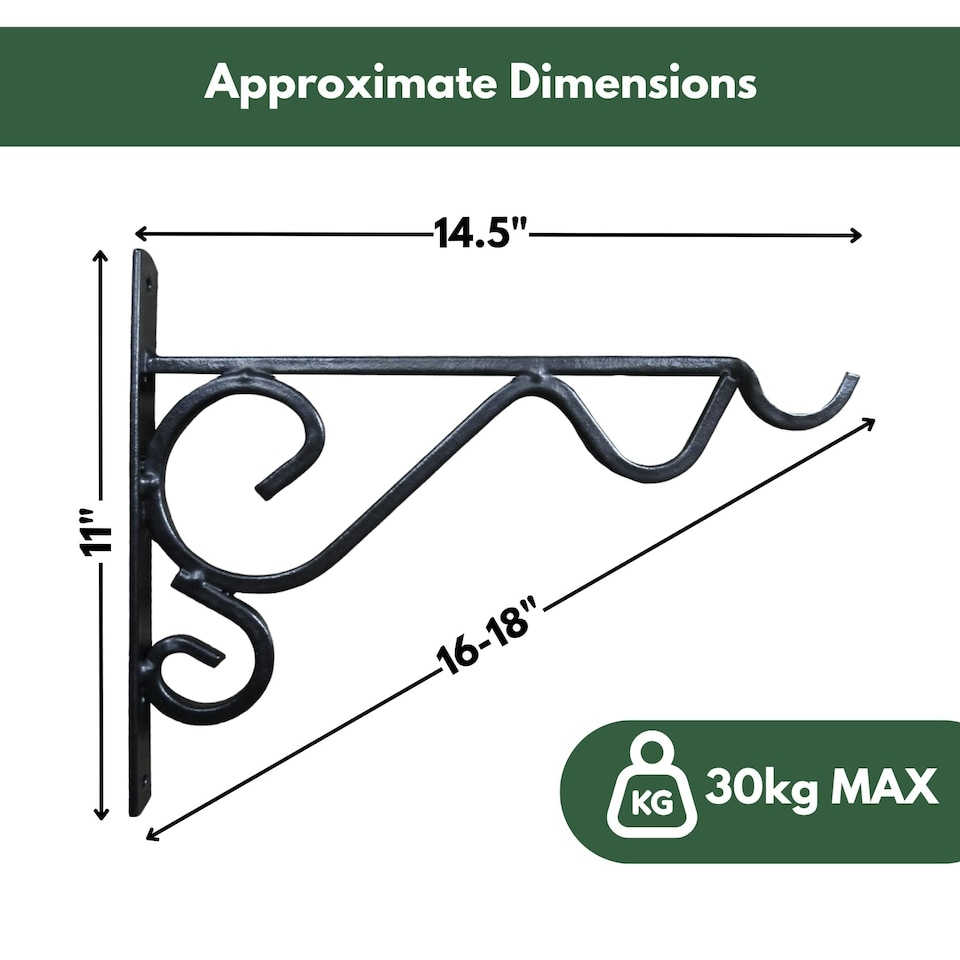 image 1 of Marco Paul Black Steel Wall Mounted Hook 16"