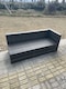 image 5 of Fimous 9 Seater Rattan Corner Sofa Set Gas Firepit Dining Table Set Patio Heater Burner With Big Footstool Dark Grey Mixed