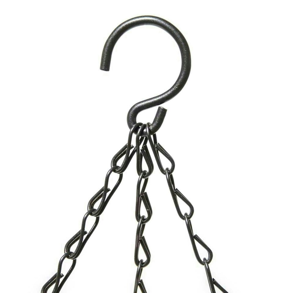 image 1 of Primrose Wire Hanging Basket Plant Pot Planter with Coco Liner 30cm