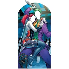 Harley Quinn And The Joker With Knife Stand In Lifesize Cardboard Cutout 192cm