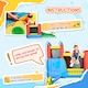 image 6 of Outsunny Kids Bouncy Castle w/ Slide Water Pool Climbing Wall & Trampoline | Multi | Blue, Yellow, Green, Red | 208H x 323L x 236Wcm